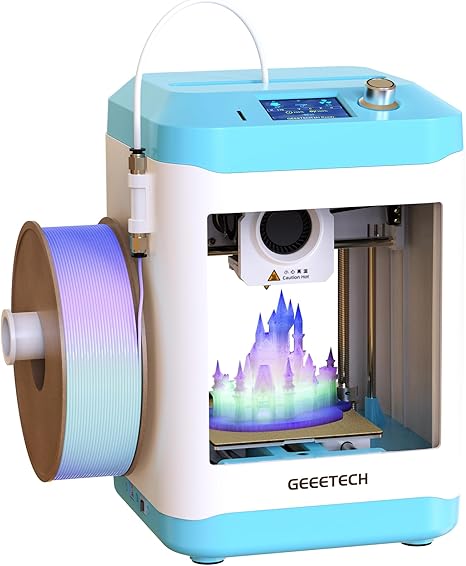 GEEETECH M1 High-Speed Mini 3D Printer for Kids & Beginners