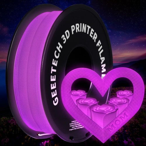 GEEETECH PLA Luminous 3D Printer Filament 1.75mm, 1kg Spool