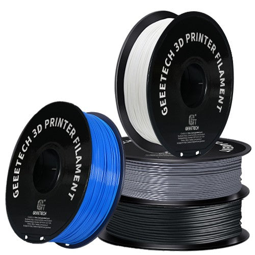 GEEETECH ABS+ 3D Printer Filament 1.75mm, 1kg Spool, 4 Rolls Bundle