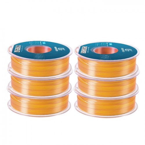 GEEETECH Silk PLA 3D Printer Filament 1.75mm, 1kg Spool, 6 Rolls Bundle