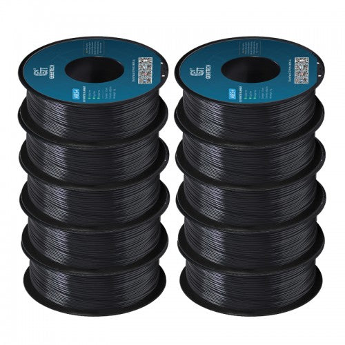 GEEETECH ABS+ 3D Printer Filament 1.75mm, 1kg Spool, 10 Rolls Bundle