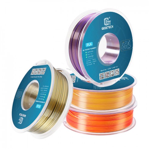 GEEETECH Silk PLA 3D Printer Filament 1.75mm, 1kg Spool,4 Rolls Bundle