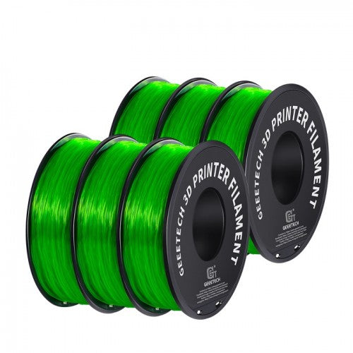 GEEETECH TPU 3D Printer Filament 1.75mm, 1kg Spool, 6 Rolls Bundle