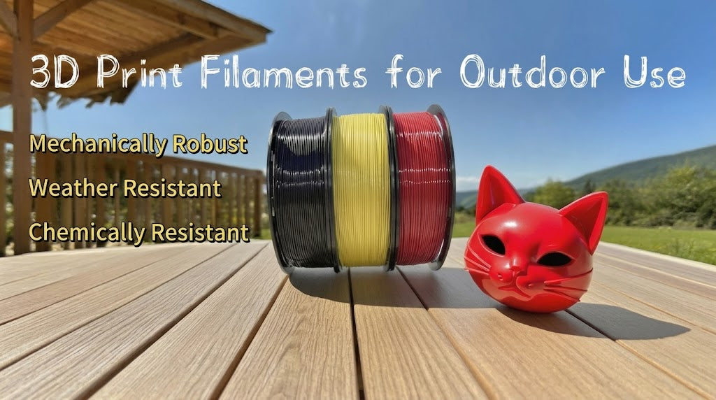 3d print filaments for outdoor use