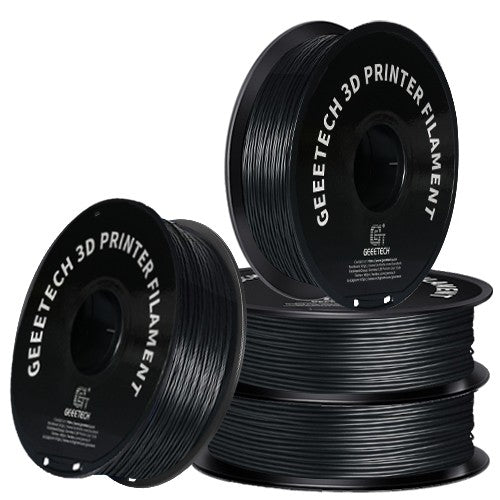 GEEETECH ABS+ 3D Printer Filament 1.75mm, 1kg Spool, 4 Rolls Bundle