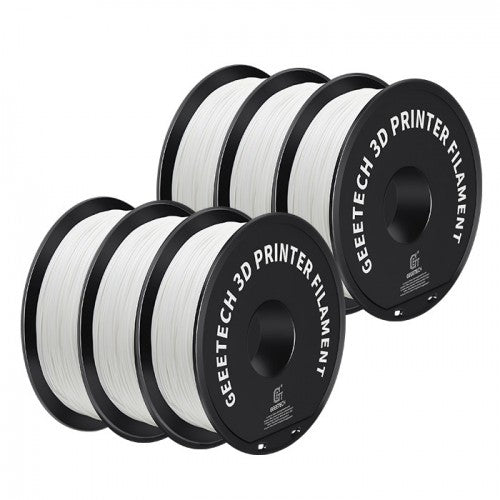 GEEETECH ABS+ 3D Printer Filament 1.75mm, 1kg Spool, 6 Rolls Bundle