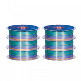GEEETECH Silk PLA 3D Printer Filament 1.75mm, 1kg Spool, 6 Rolls Bundle