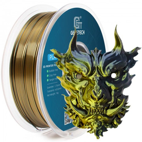 GEEETECH PLA Silk Dual Color 3D Printer Filament 1.75mm, 1kg Spool