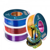 GEEETECH Silk PLA 3D Printer Filament 1.75mm, 1kg Spool,4 Rolls Bundle
