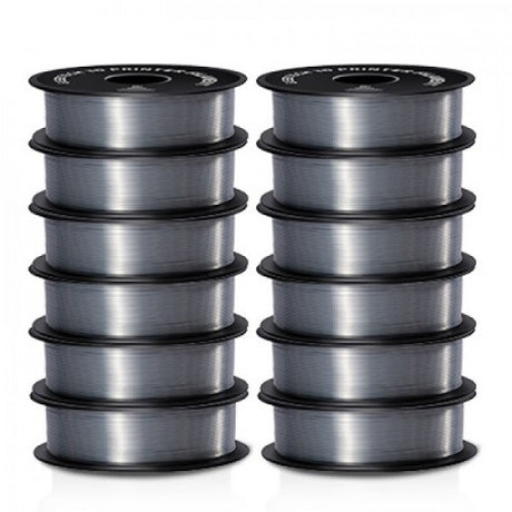 GEEETECH Silk PLA 3D Printer Filament 1.75mm, 1kg Spool, 12 Rolls Bundle