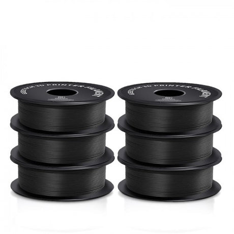 GEEETECH Matte PLA 3D Printer Filament 1.75mm, 1kg Spool, 6 Rolls Bundle