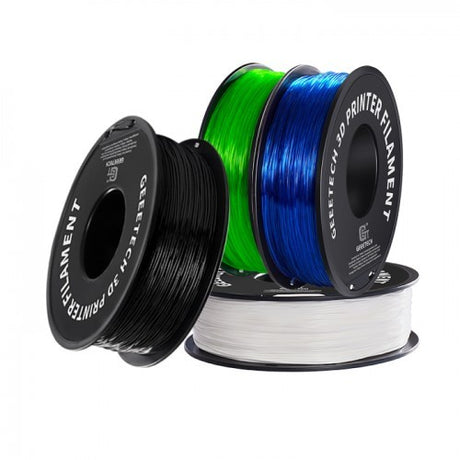 GEEETECH TPU 3D Printer Filament 1.75mm, 1kg Spool, 4 Rolls Bundle