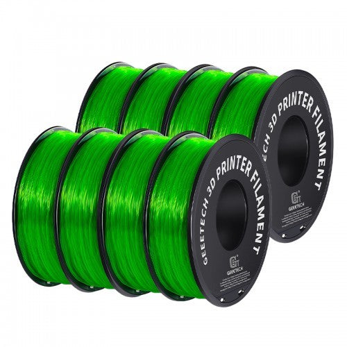 GEEETECH TPU 3D Printer Filament 1.75mm, 1kg Spool, 8 Rolls Bundle
