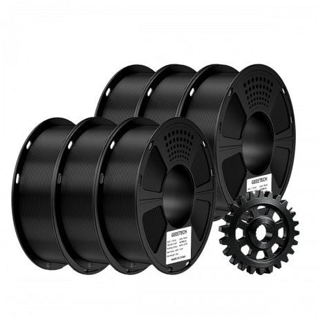 GEEETECH ASA 3D Printer Filament 1.75mm, 1kg Spool, 6 Rolls Bundle