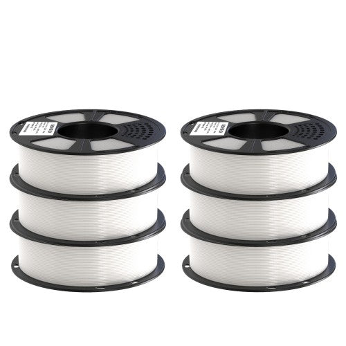 GEEETECH PETG 3D Printer Filament 1.75mm, 1kg Spool,6 Rolls Bundle