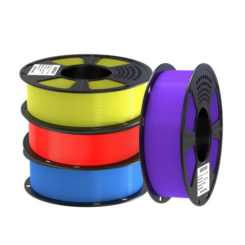 GEEETECH PLA 3D Printer Filament 1.75mm, 1kg Spool,4 Rolls Bundle