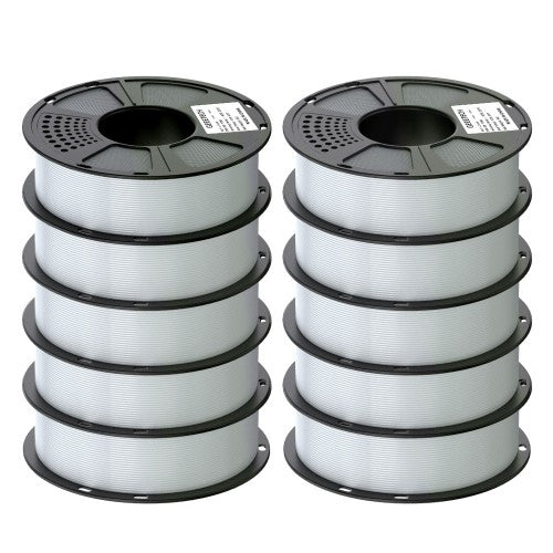GEEETECH PLA 3D Printer Filament 1.75mm, 1kg Spool, 10 Rolls Bundle