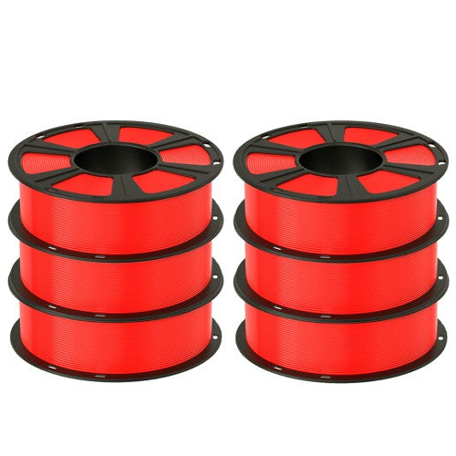 GEEETECH PLA 3D Printer Filament 1.75mm, 1kg Spool, 6 Rolls Bundle