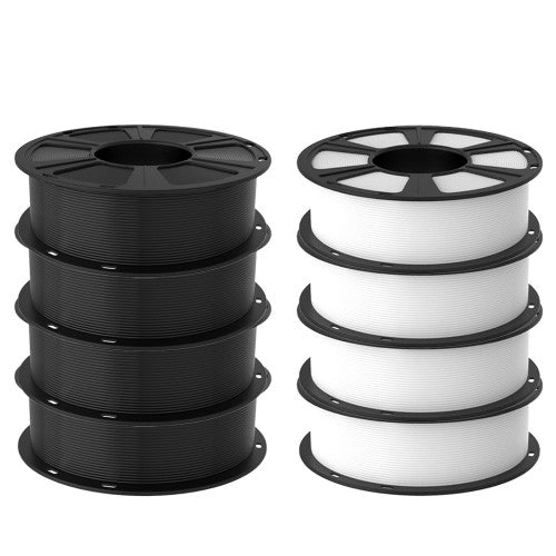GEEETECH PLA 3D Printer Filament 1.75mm, 1kg Spool, 8 Rolls Bundle