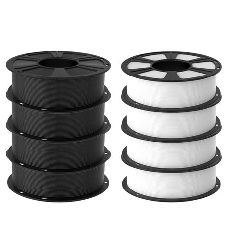 GEEETECH PLA 3D Printer Filament 1.75mm, 1kg Spool, 8 Rolls Bundle
