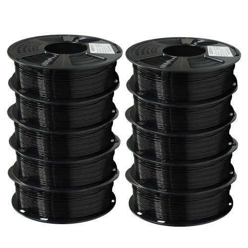GEEETECH PETG 3D Printer Filament 1.75mm, 1kg Spool, 10 Rolls Bundle