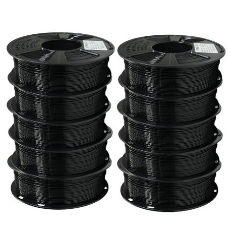 GEEETECH PETG 3D Printer Filament 1.75mm, 1kg Spool, 10 Rolls Bundle