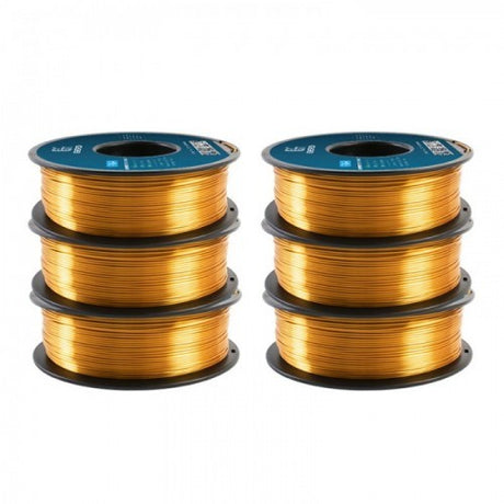 GEEETECH Silk PLA 3D Printer Filament 1.75mm, 1kg Spool, 6 Rolls Bundle