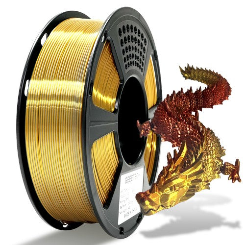 GEEETECH PLA Silk Tri-Color 3D Printer Filament 1.75mm, 1kg Spool