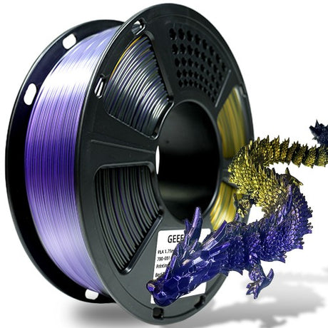 GEEETECH PLA Silk Tri-Color 3D Printer Filament 1.75mm, 1kg Spool