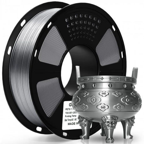 GEEETECH PETG Metal 3D Printer Filament 1.75mm, 1kg Spool