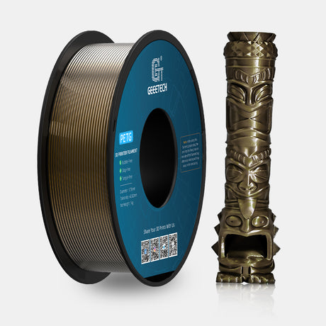 GEEETECH PETG Metal 3D Printer Filament 1.75mm, 1kg Spool