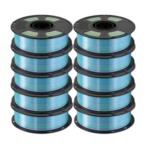 Geeetech Rainbow silk PLA filament bundle 10 rolls
