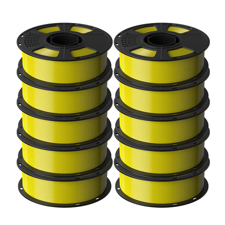 Geeetech yellow PETG filament bundle 10 rolls
